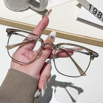 Spykay™ SG60994 Unisex Retro Square Frame Anti-blue Light Browline Photochromic Sunglasses - image 11