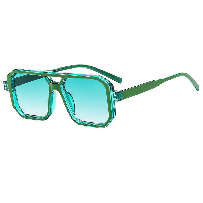 Spykay™ SG60875 Trendy Square Frame Double Bridges Sunglasses