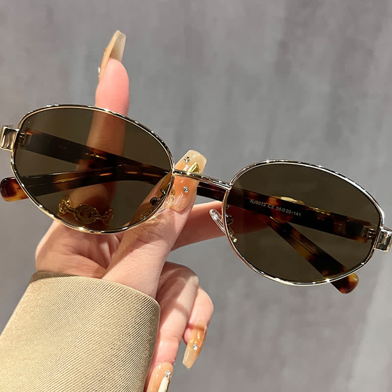 Spykay™ SG60768 Unisex Oval Frame Retro Sunglasses with Nylon Lense - image 2