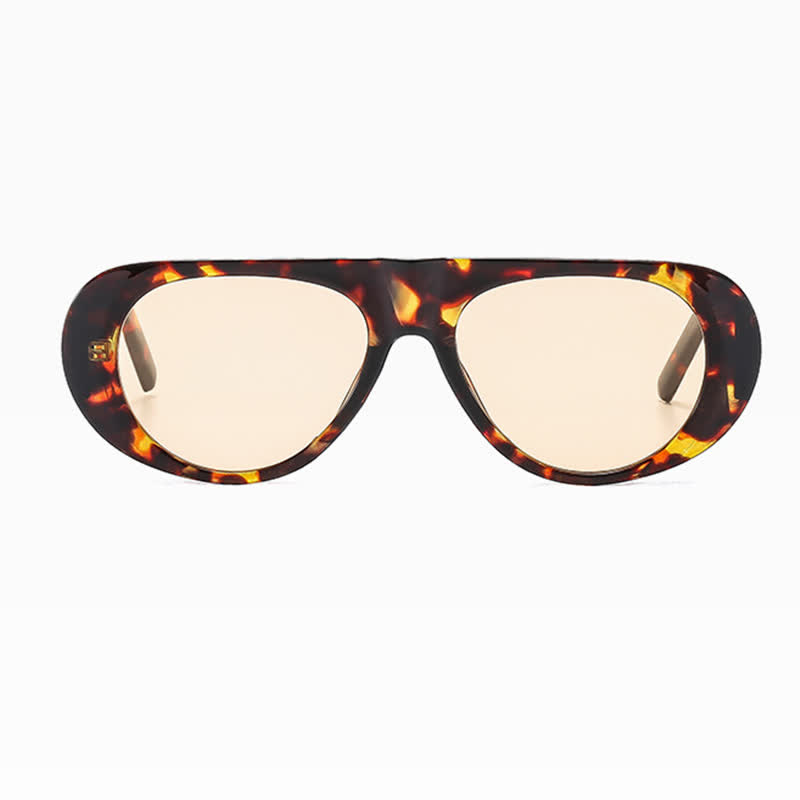 Spykay™ SG60671 Oval Frame Wide Temples Vintage Aviator Sunglasses - image 23