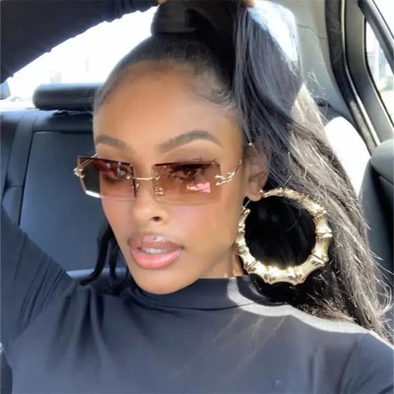 Spykay™ SG60744 Rimless Rectangle Frame Fashion Sunglasses - image 27