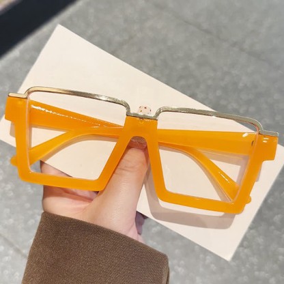 Spykay™ EG26785 Square Frame Trendy Semi-Rimless Anti-blue Light Glasses