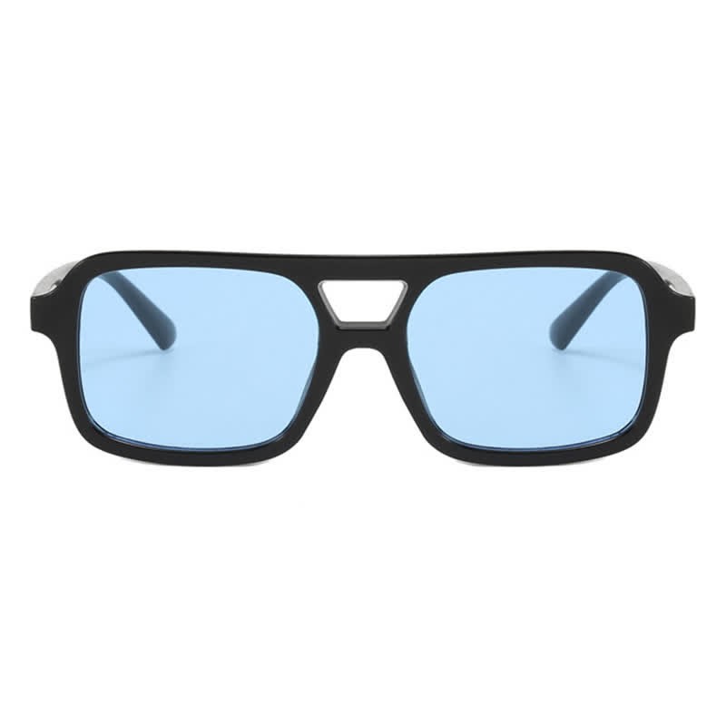 Spykay™ SG60851 Double Bridges Square Frame Retro Sunglasses