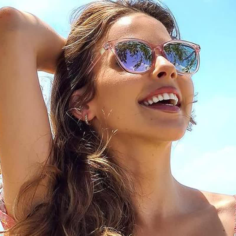 Spykay™ SG60913 Trendy Sports Polarized Oversized Sunglasses with Mirrored Lens - Pink - image 8