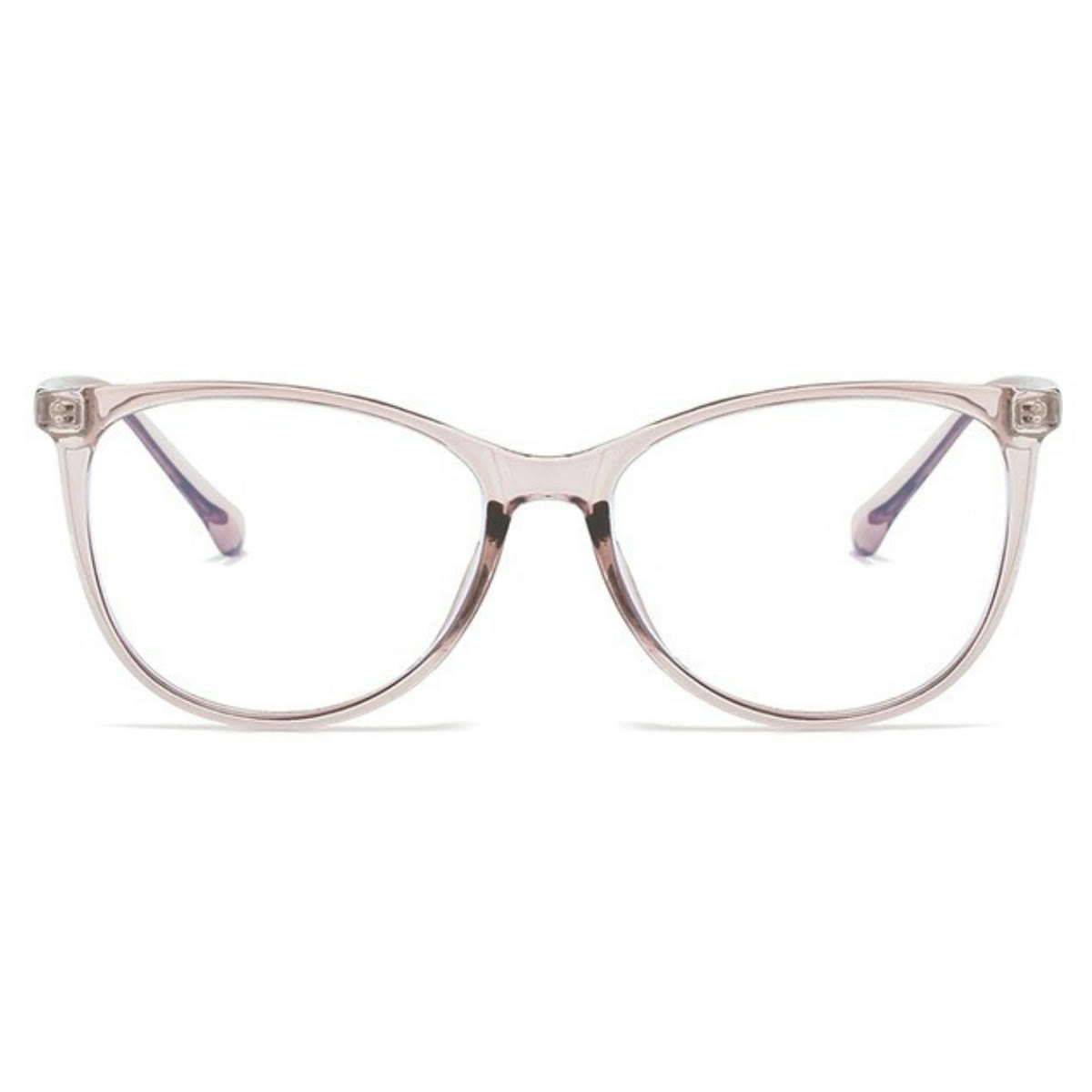 Spykay™ EG1012 Women's Round PC Frame Personality Fashion Clear Lens Glasses With Gradient Tint Clear Glasses Accessories - image 17