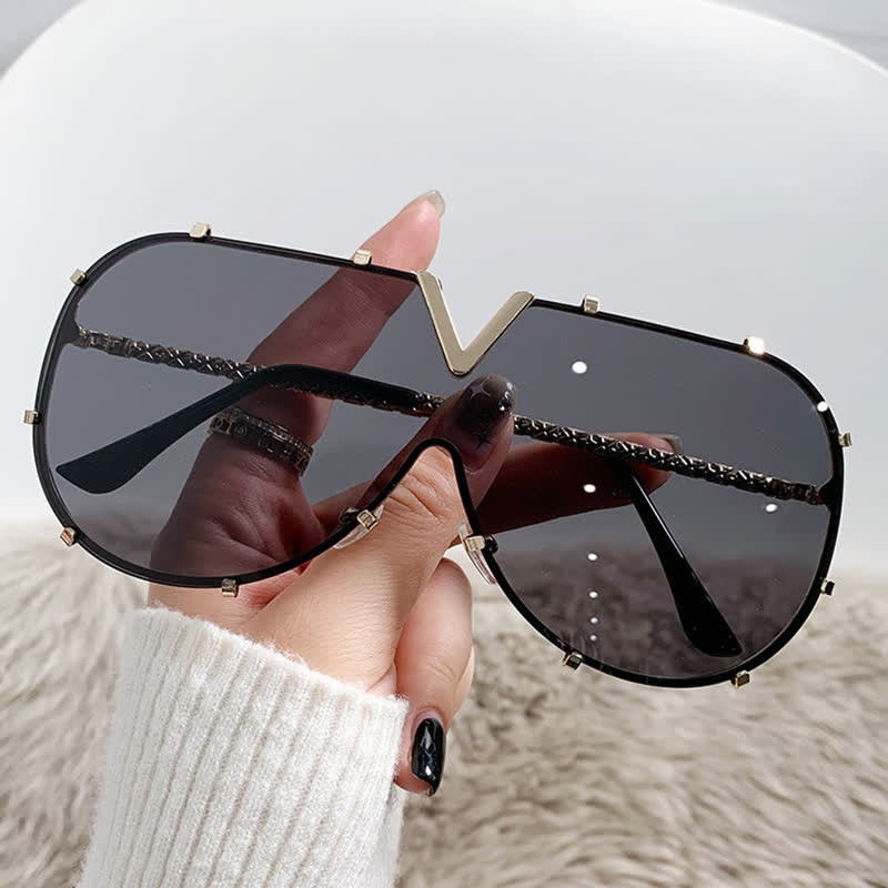 Spykay™ SG60833 'V' Design Hipster Aviator Sunglasses