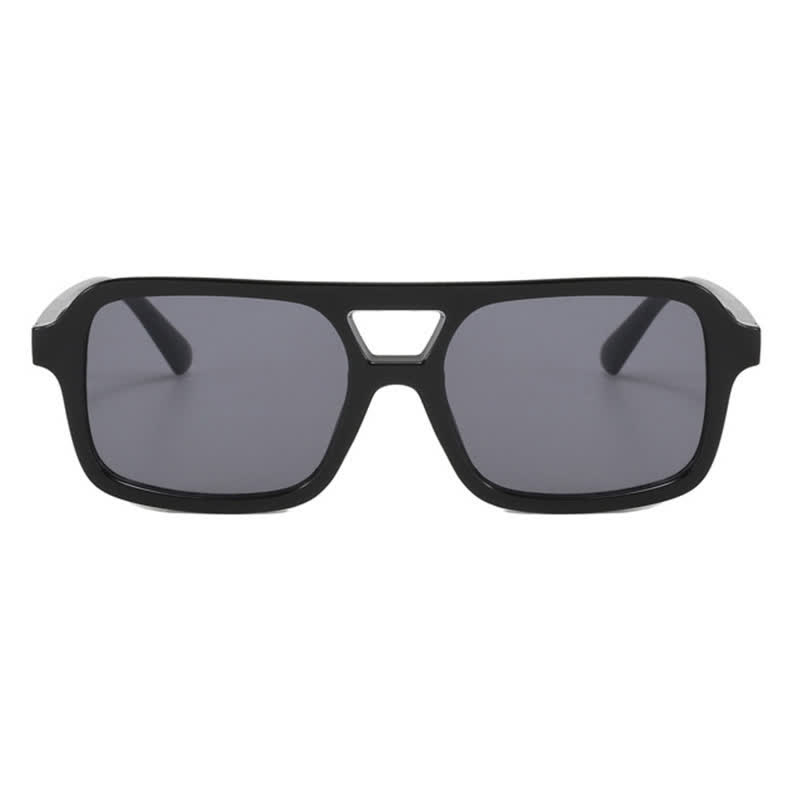Spykay™ SG60851 Double Bridges Square Frame Retro Sunglasses