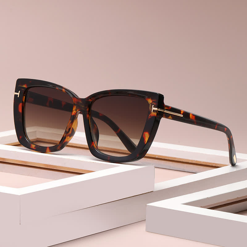 Spykay™ SG60753 'T' Design Square Frame Oversized Sunglasses