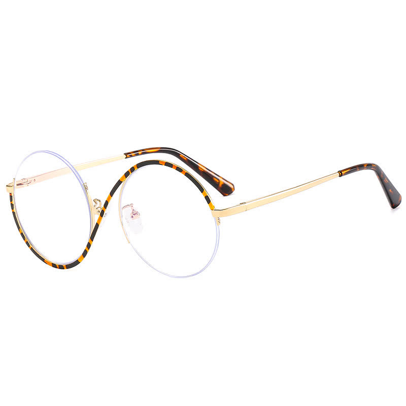 Spykay™ EG26662 "S" Design Metal Semi-Rimless Round Frame Unique Retro-Vintage Glasses - image 4