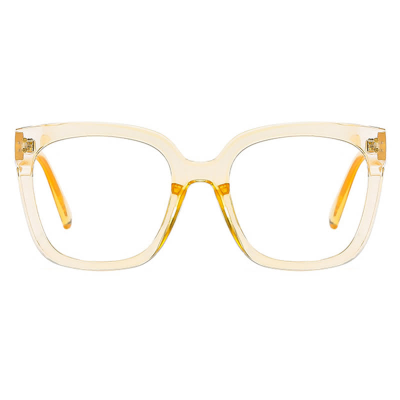 Spykay™ EG26773 Square Frame Oversized Hollow-out Anti-blue Light Glasses