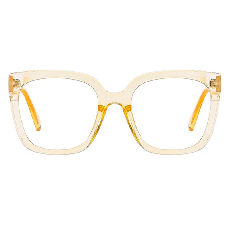 Spykay™ EG26773 Square Frame Oversized Hollow-out Anti-blue Light Glasses
