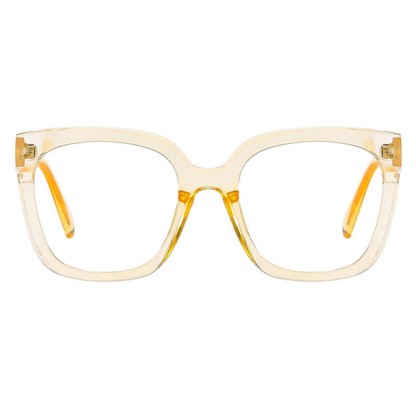 Spykay™ EG26773 Square Frame Oversized Hollow-out Anti-blue Light Glasses