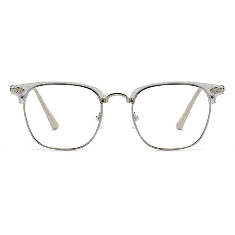 Spykay™ EG26834 Semi-Rimless Unisex Retro Square Frame Anti-blue Light Browline Glasses - image 12