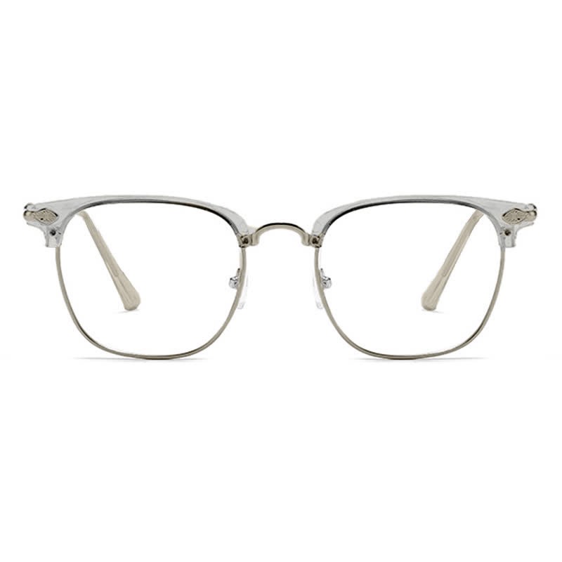 Spykay™ EG26834 Semi-Rimless Unisex Retro Square Frame Anti-blue Light Browline Glasses - image 12