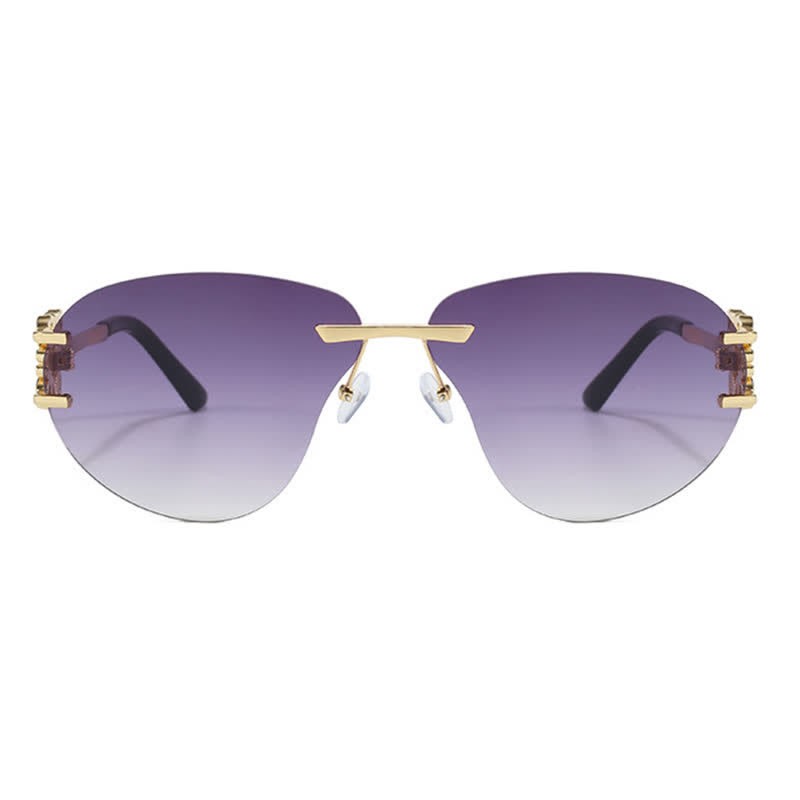 Spykay™ SG60909 Fashion Y2K Rimless Hollow-out Aviator Sunglasses