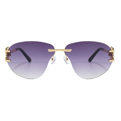 Spykay™ SG60909 Fashion Y2K Rimless Hollow-out Aviator Sunglasses