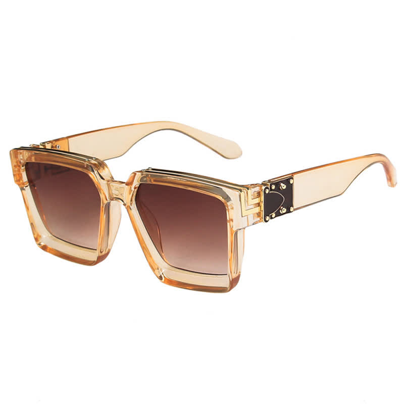 Spykay™ SG60705 Square Frames Hipster Oversized Sunglasses - Champagne - image 22