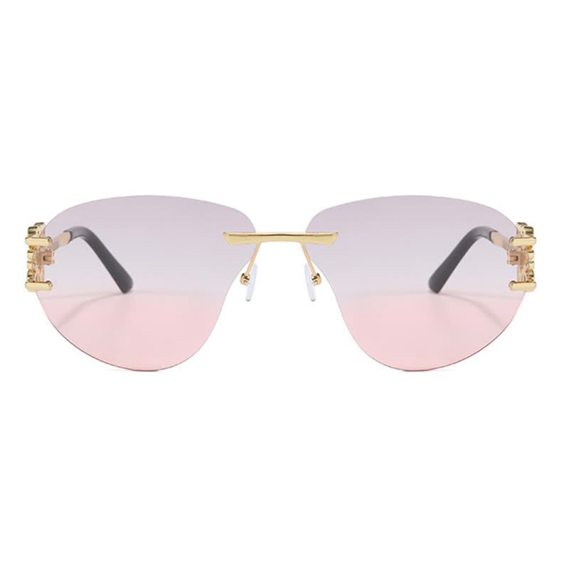 Spykay™ SG60909 Fashion Y2K Rimless Hollow-out Aviator Sunglasses