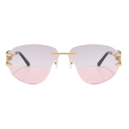 Spykay™ SG60909 Fashion Y2K Rimless Hollow-out Aviator Sunglasses