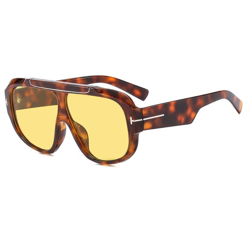 Spykay™ SG60883 'T' Design Oversized Aviator Sunglasses