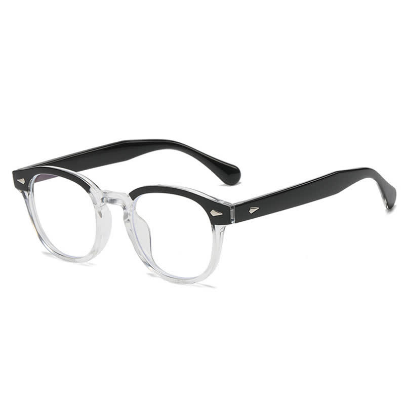 Spykay™ EG26875 Retro Round Frame Anti-blue Light Glasses - Black/Clear - image 27