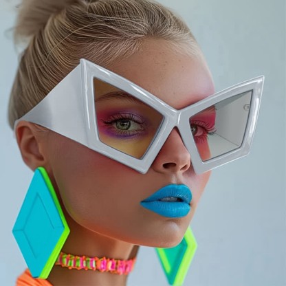 Spykay™ SG61026 Oversized Trendy Y2K Futuristic Cat-Eye Sunglasses - image 10