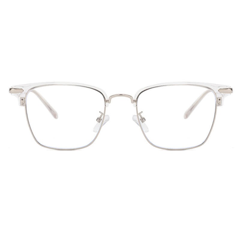 Spykay™ EG26833 Semi-Rimless Retro Square Frame Anti-blue Light Browline Glasses - image 13