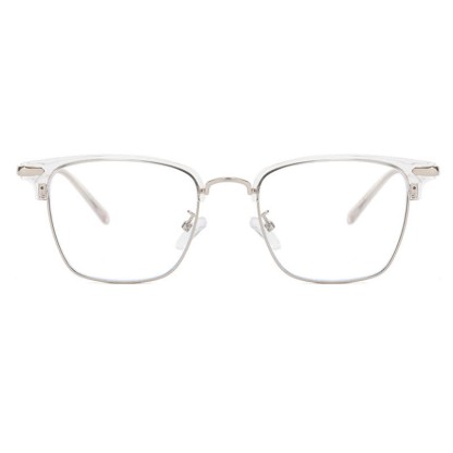 Spykay™ EG26833 Semi-Rimless Retro Square Frame Anti-blue Light Browline Glasses - image 13