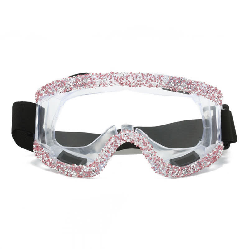 Spykay™ SG61047 Full Rhinestone Decor Unisex Windproof Motorcycle Goggle, Ski Goggles For Outdoor Activities - image 10