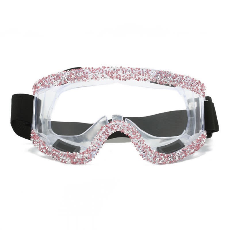 Spykay™ SG61047 Full Rhinestone Decor Unisex Windproof Motorcycle Goggle, Ski Goggles For Outdoor Activities - image 10