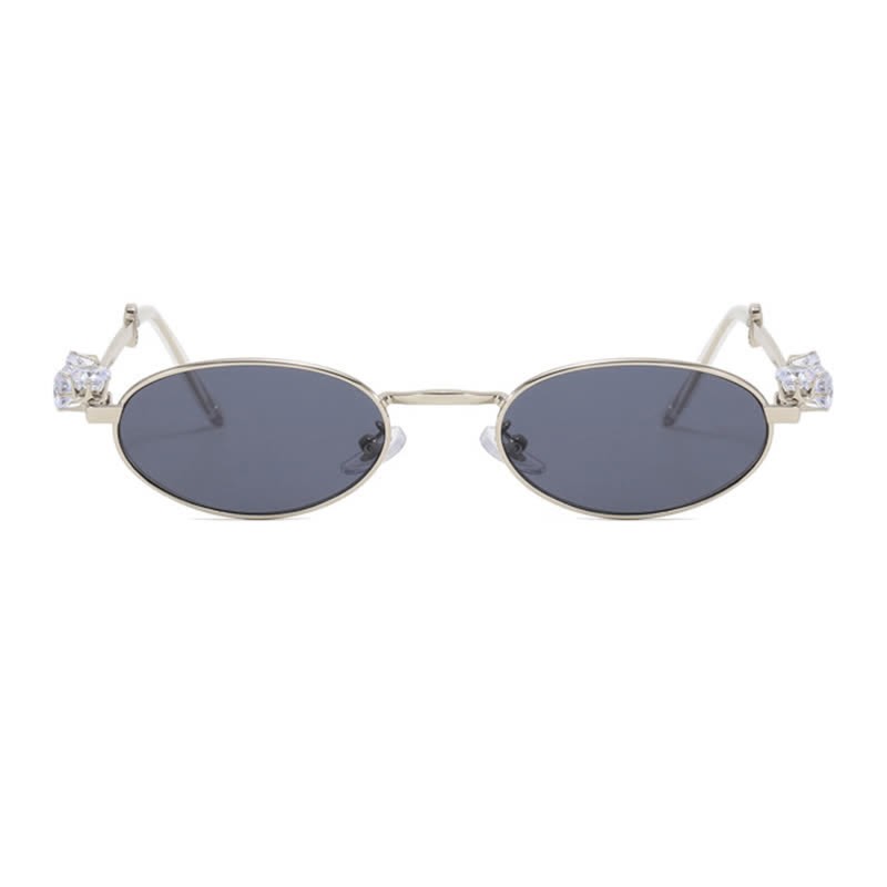 Spykay™ SG60703 Oval Frames Rhinestone-Embellished Sunglasses