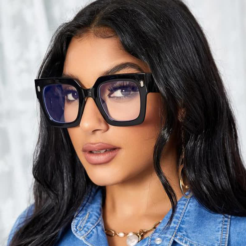 Spykay™ EG26878 Anti-blue Light Oversized Square Thick Frames Eyeglasses - image 6