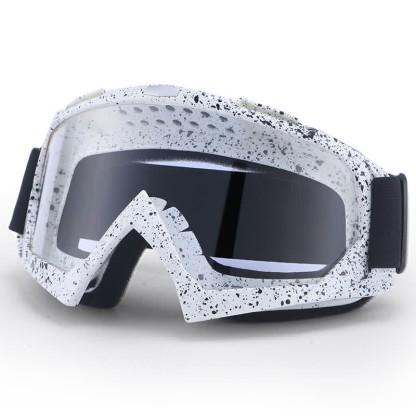 Spykay™ SG60982 Retro Over Glasses Windproof Ski Goggles Motorcycle Goggles for Men Women  - White/Clear - image 4