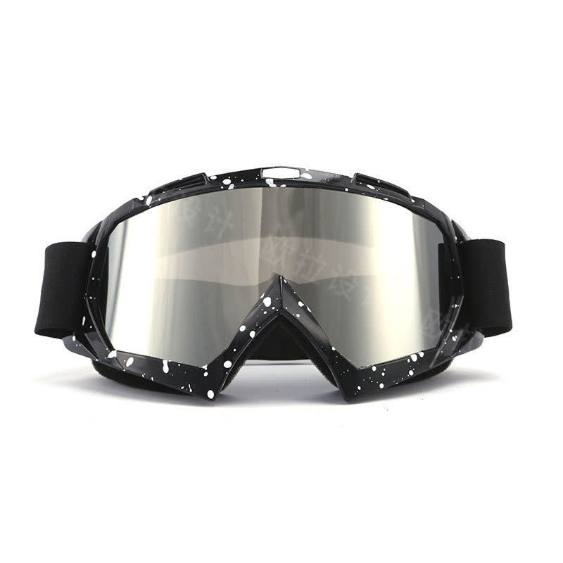 Spykay™ SG60982 Retro Over Glasses Windproof Ski Goggles Motorcycle Goggles for Men Women  - Black/Silver - image 10