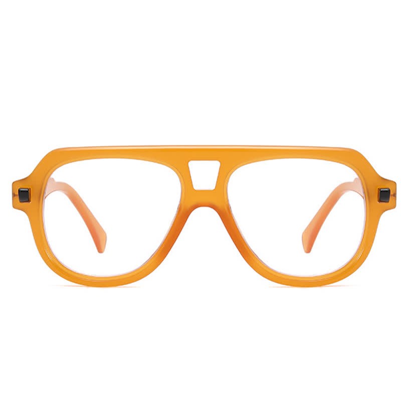 Spykay™ EG26883 Anti-blue Light Double Bridges Oversized Aviator Thick Eyeglasses - image 11