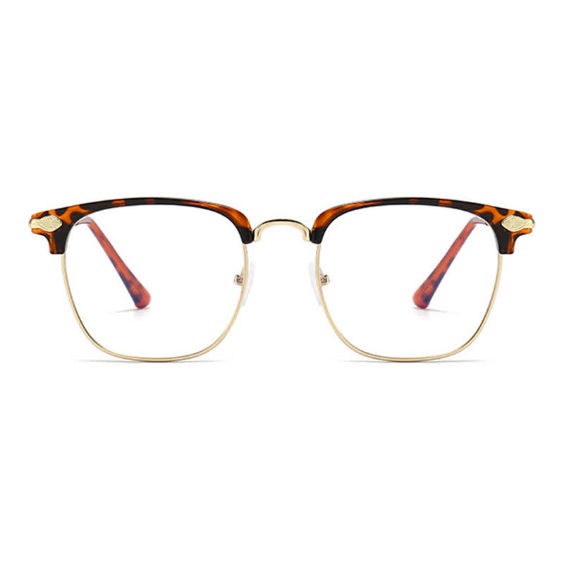 Spykay™ EG26834 Semi-Rimless Unisex Retro Square Frame Anti-blue Light Browline Glasses - image 10