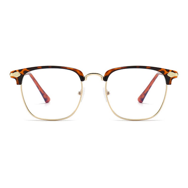 Spykay™ EG26834 Semi-Rimless Unisex Retro Square Frame Anti-blue Light Browline Glasses - image 10