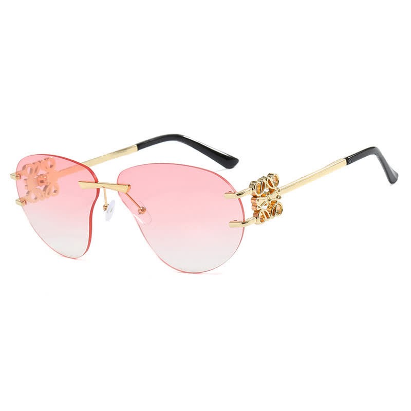 Spykay™ SG60909 Fashion Y2K Rimless Hollow-out Aviator Sunglasses