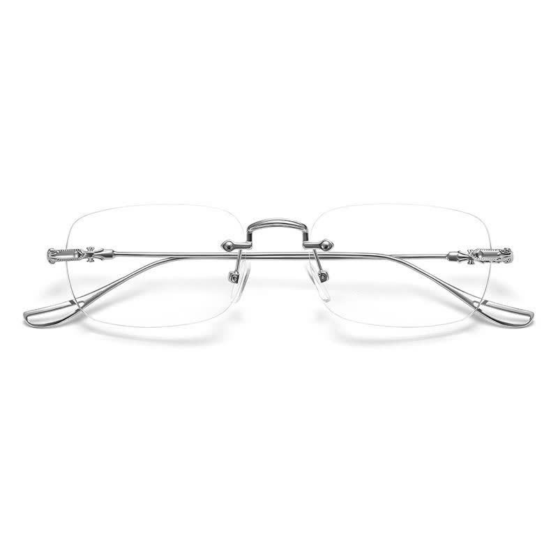 Spykay™ EG26748 Unisex Rimless Metal Frame Simple Anti-blue Light Glasses - image 8
