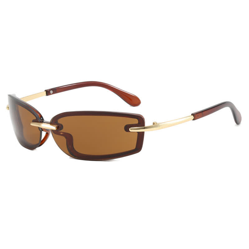 Spykay™ SG60850 Y2K Rimless Rectangle Frame Sunglasses - image 6