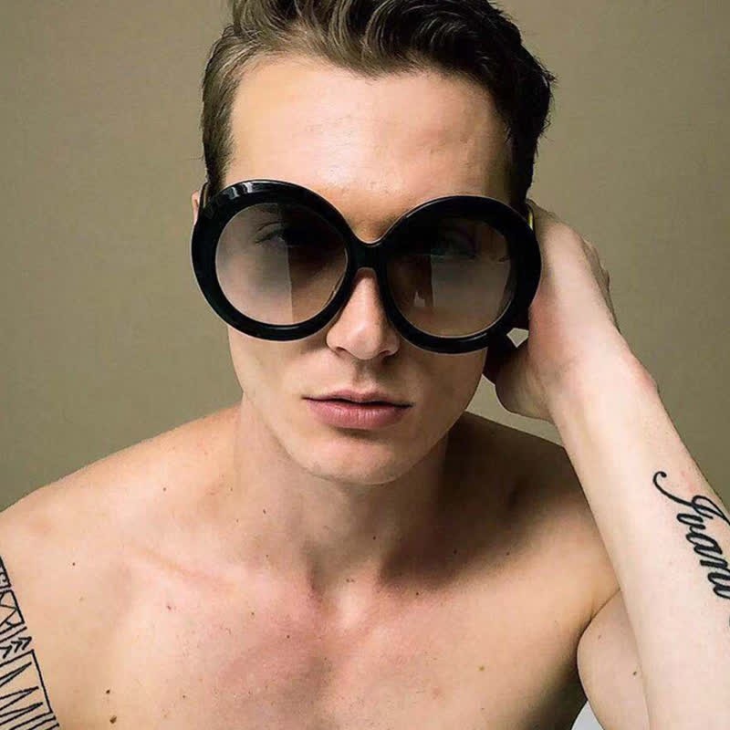 Spykay™ SG60881 Round Frame Hipster Oversized Sunglasses