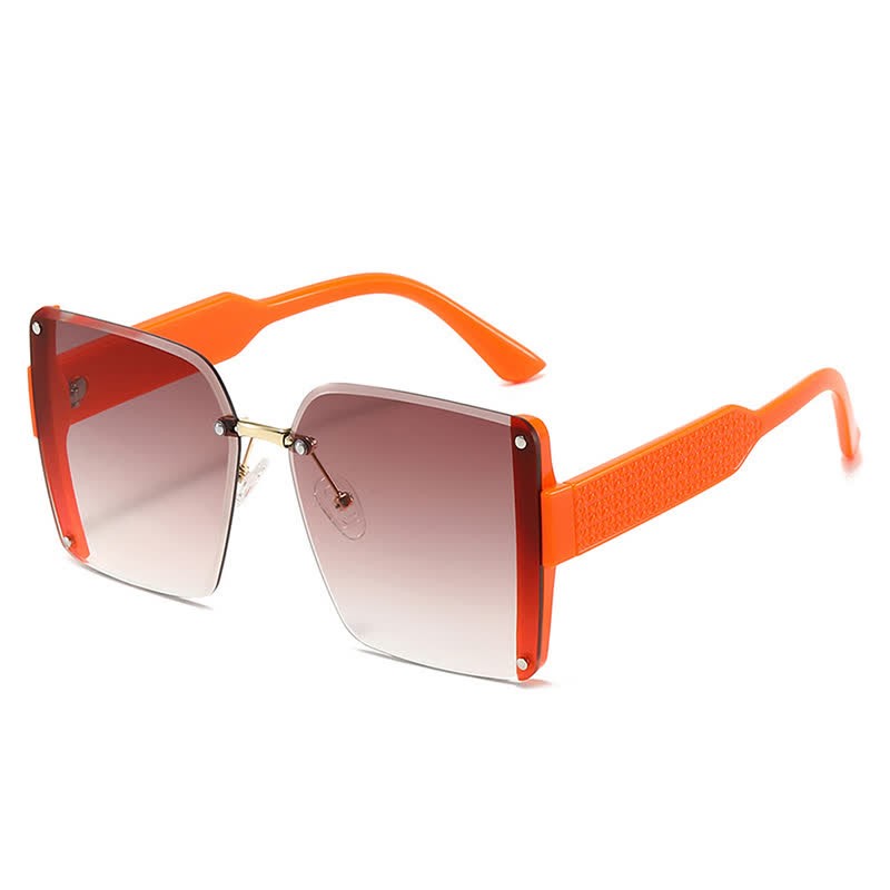 Spykay™ SG60835 Square Frame Oversized Rimless Sunglasses - image 12