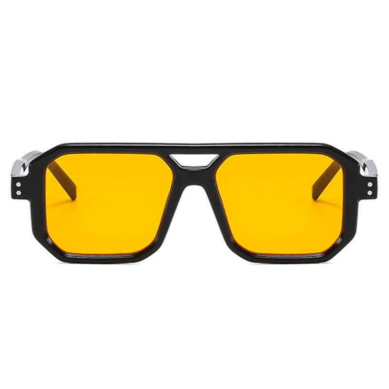 Spykay™ SG60875 Trendy Square Frame Double Bridges Sunglasses