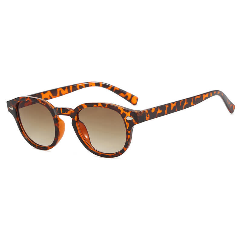 Spykay™ SG60725 Round Frame Fashion Sunglasses - Leopard Print/Brown - image 12