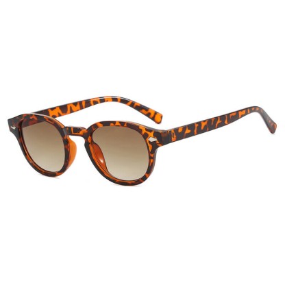 Spykay™ SG60725 Round Frame Fashion Sunglasses - Leopard Print/Brown - image 12