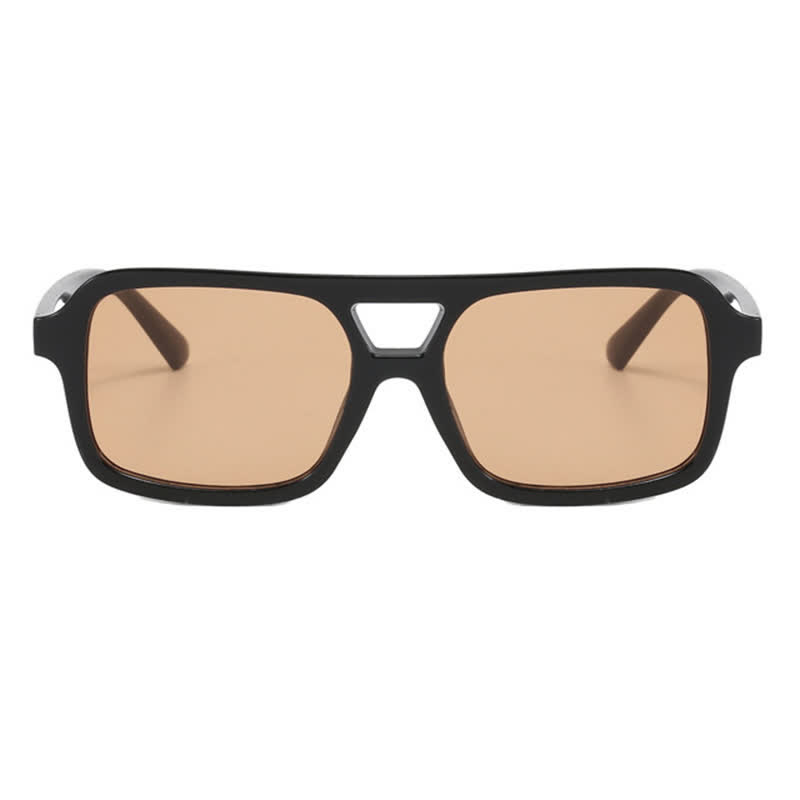 Spykay™ SG60851 Double Bridges Square Frame Retro Sunglasses