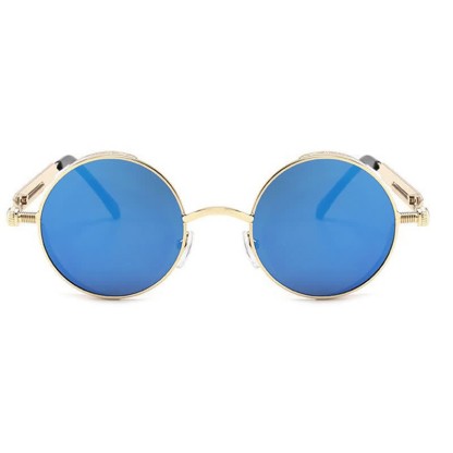Spykay™ SG60945 Retro Punk Round Frame Spring Temples Sunglasses - image 17