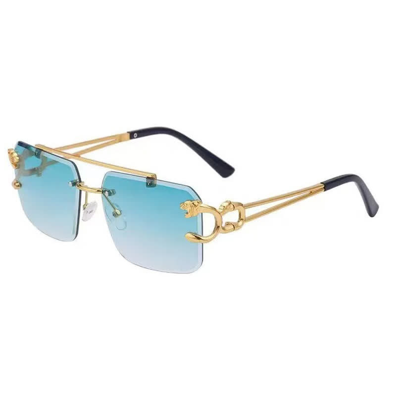 Spykay™ SG60826 Men's Cool Rimless Leopard Frame Sunglasses - image 9