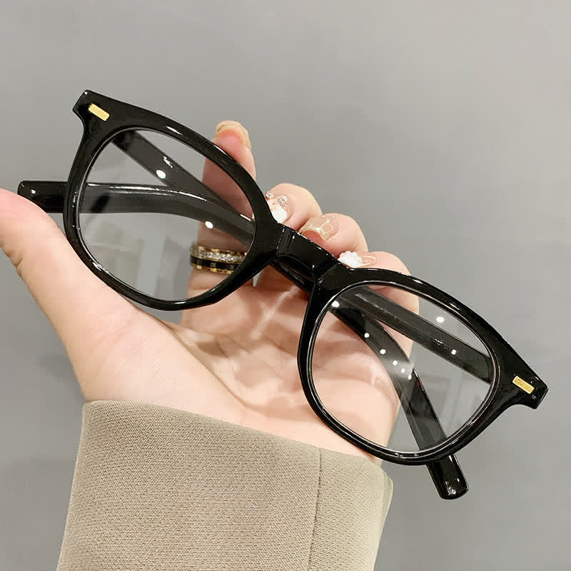 Spykay™ EG26836 Retro Classic Round Frame Anti-blue Light Glasses - Black - image 3