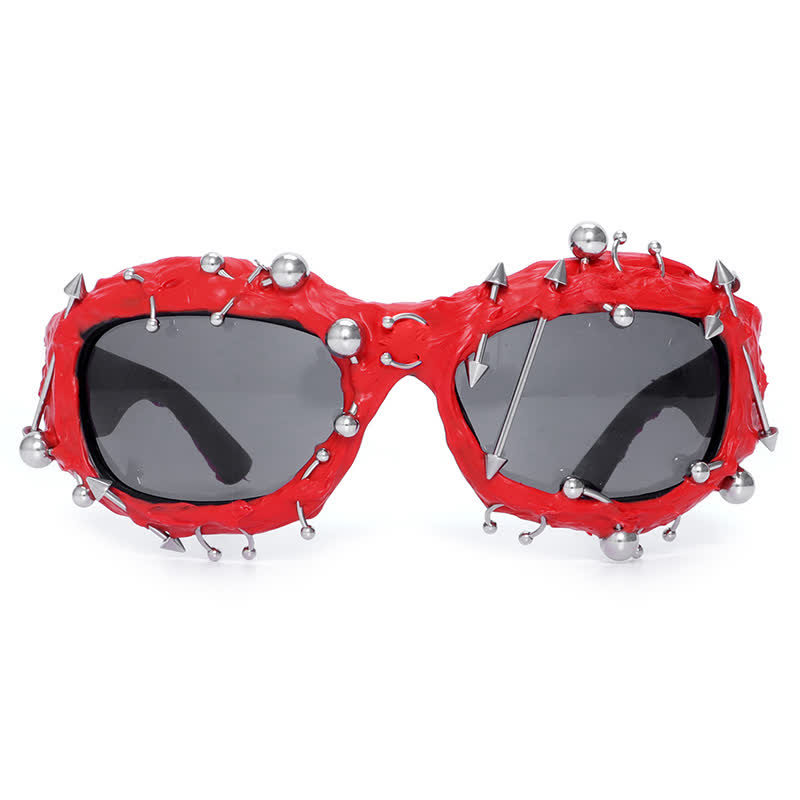 Spykay™ SG60924 CyberPunk Style Irregular Shaped Rivet Decor Sunglasses for Party - image 17